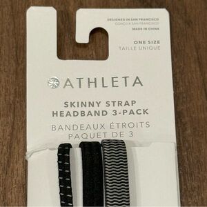 Athleta White and Gray Headband Set